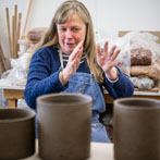 Kerstin Gren in her studio 2018